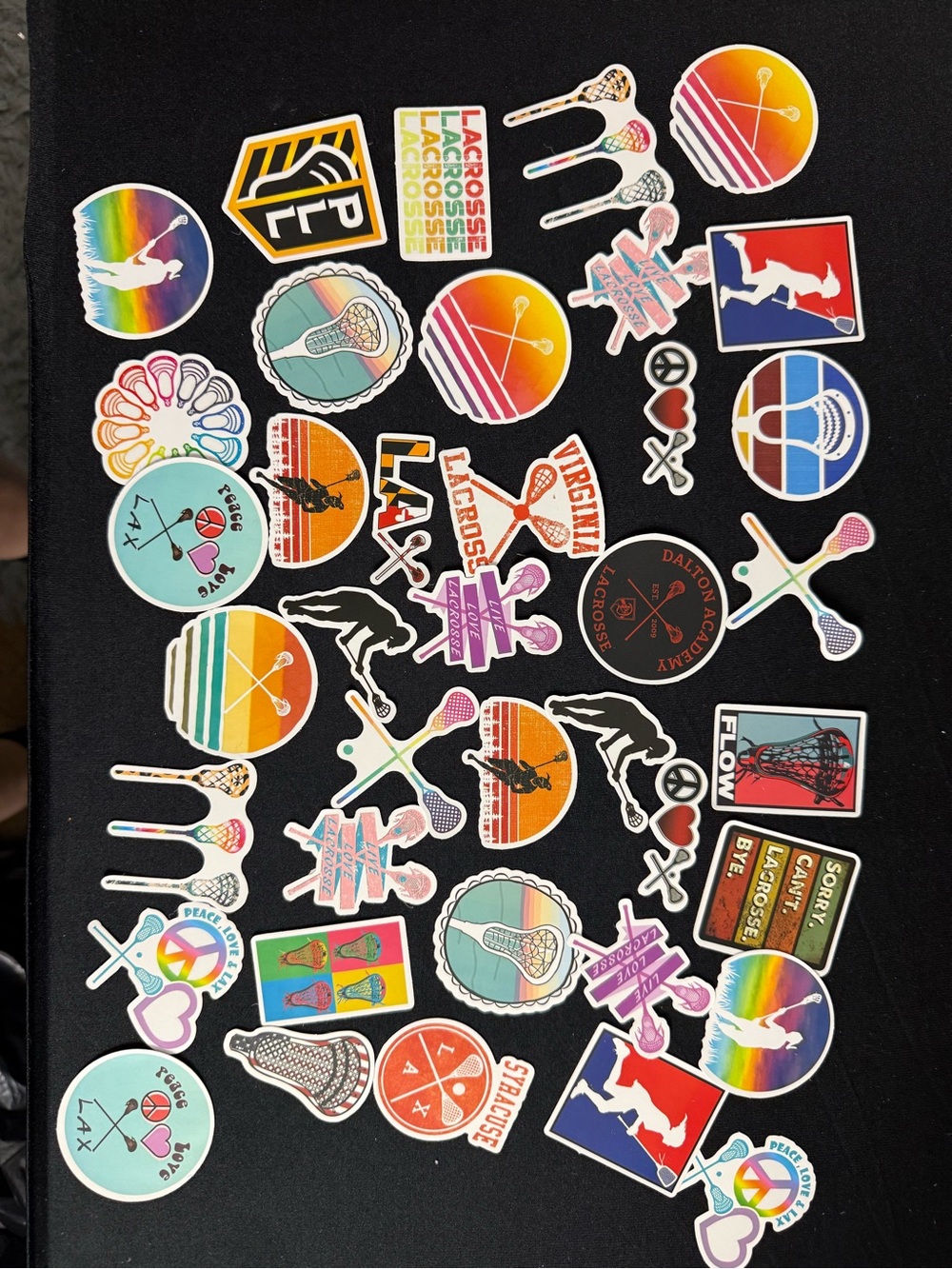 Girls Lacrosse Waterproof Sticker Lot 45–50 Pieces